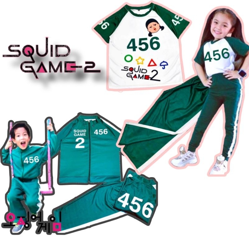 ชุดเด็ก สควิดเกมส์ 456 เสื้อเด็ก