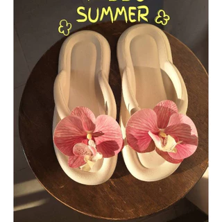 รองเท้าแตะดอกกล้วยไม้ blossom พร้อมส่งจากไทย