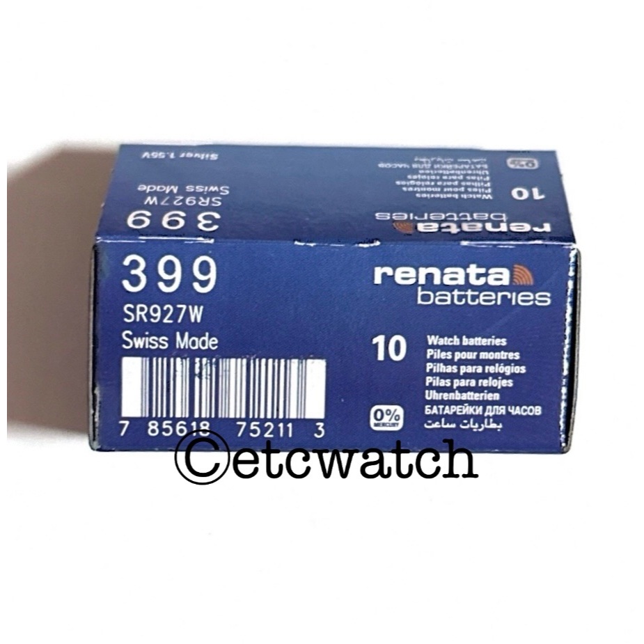 พร้อมส่ง> ถ่านกระดุม Renata SR927W / 399 1 ก้อน สำหรับ GA-1000 GA-1100 GA-300 GA-310