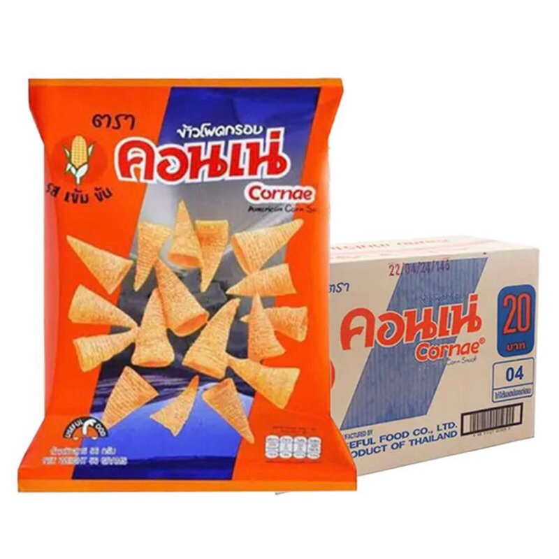 คอนเน่ ขนมอบกรอบ 48g [18ซอง] ยกลัง ขนมข้าวโพดกรอบ