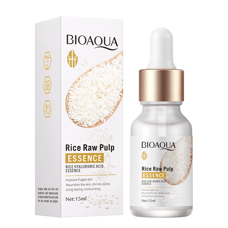 BIOAOUA สารสกัดกรดไฮยาลูโรนิกข้าวให้ความชุ่มชื้นและปรับปรุงโทนสีผิว ขนาด 15 ml.