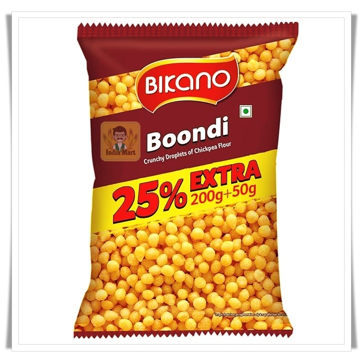 ขนมทานเล่น บุญดี (Boondi) ยี่ห้อ บิกาโน จากประเทศอินเดีย (200 กรัม) — Bikano – Salted Boondi (200 grams)