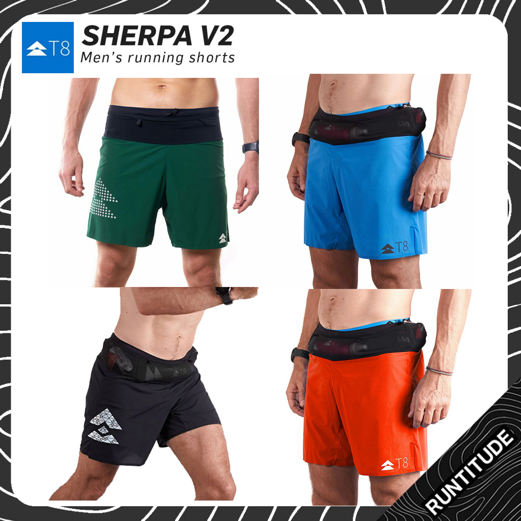 T8 Men Sherpa V2 กางเกงวิ่ง [ หลายสี ] กางเกงวิ่งผู้ชาย กางเกงวิ่ง เบา เย็นสบาย ระบายอากาศดี