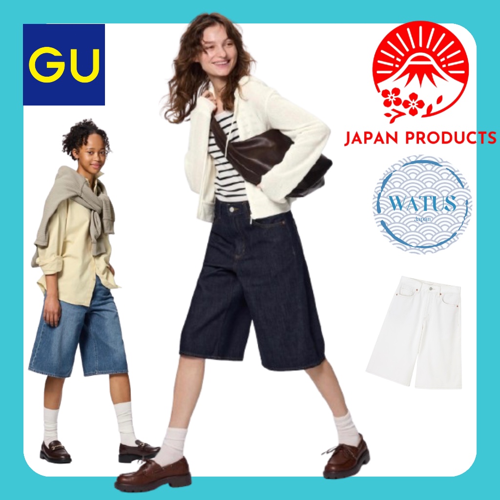【ส่งตรงจากญี่ปุ่น】GU/Jorts/กางเกงขาสั้น/เดนิม/สินค้ามาใหม่/ฮิตช่วงฤดูร้อน/สินค้าญี่ปุ่น