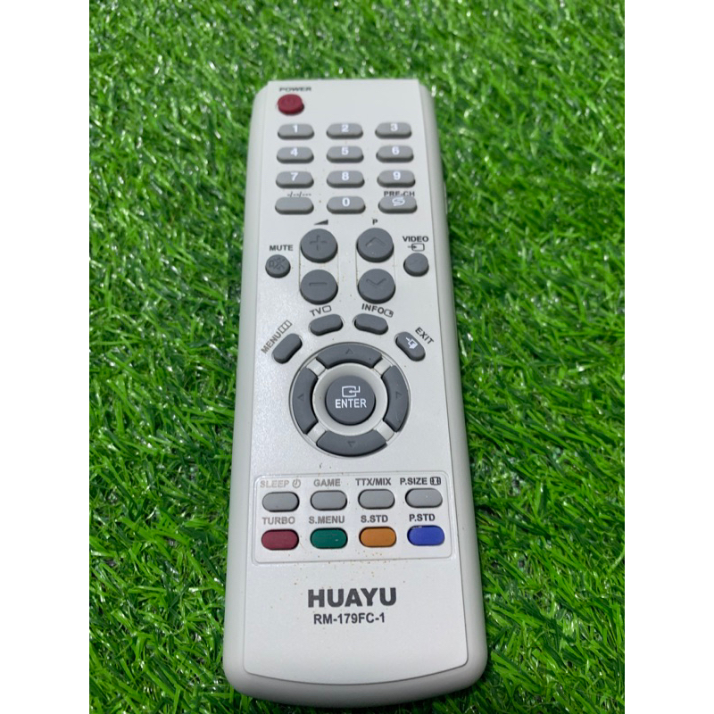 รีโมททีวี Samsung ตามภาพใส่ถ่านใช้งานได้เลยทีวีรุ่นเก่าจอนูน