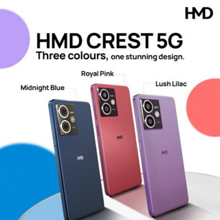 สมาร์ทโฟน HMD Crest 5G 6+128GB จอ6.67นิ้ว กล้อง50 MPหลัก + 2…