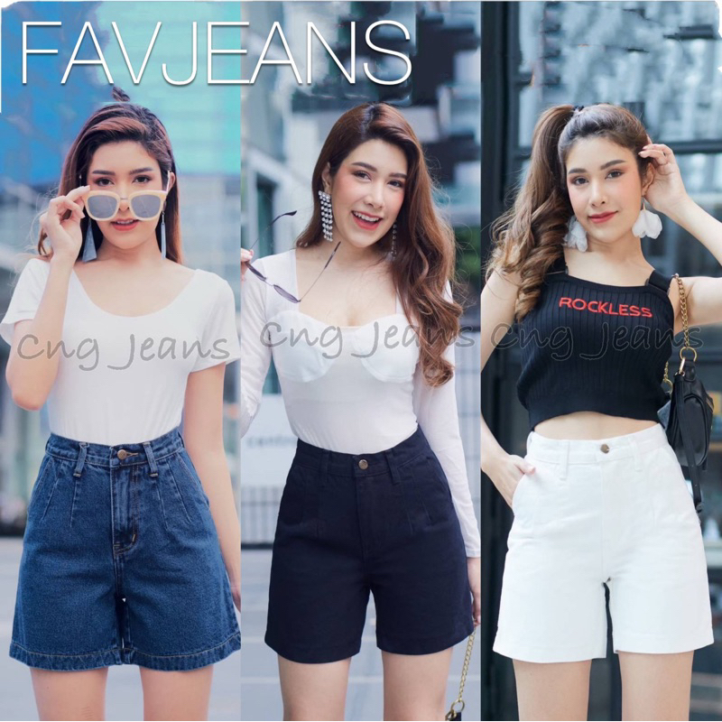 🔥ขายดีที่สุด S~42 กางเกงยีนส์ทรงวินเทจขาสั้นขา3ส่วน มีไซส์สาวอวบ