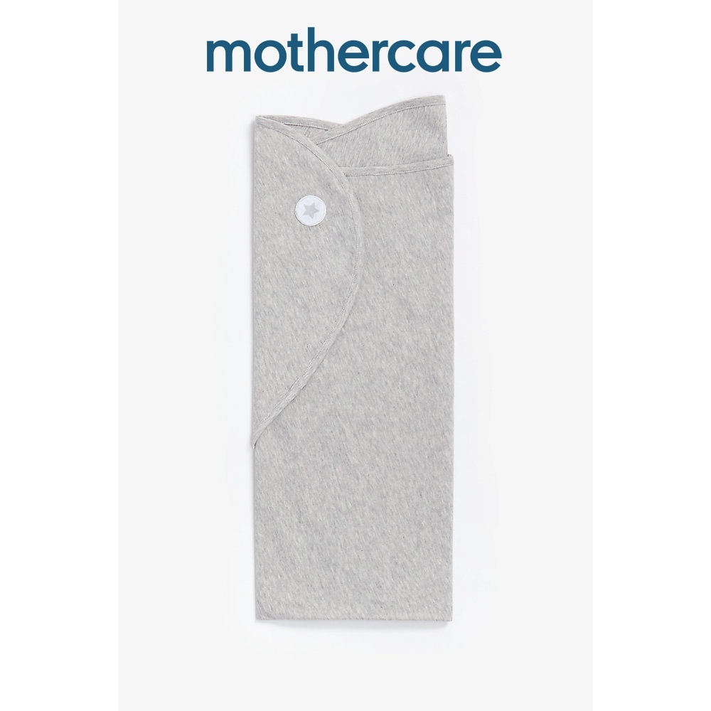 Mothercare  cotton swaddling blanket - grey star UB637 ผ้าห่อตัวเด็ก