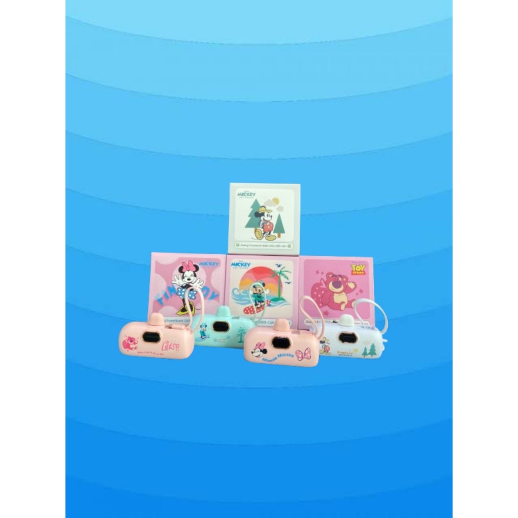 DISSING (ประกันสินค้า 1 เดือน) DS05-CA8 มินิพาวเวอร์แบงค์ DISNEY 5000 mAh