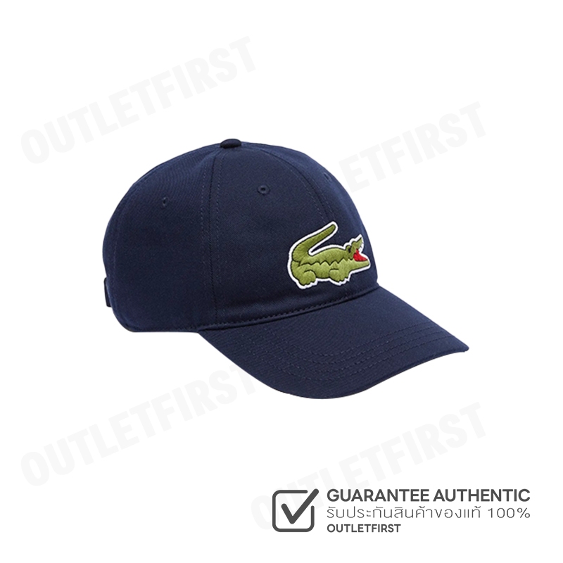 LACOSTE รุ่น UNISEX LACOSTE ADJUSTABLE ORGANIC COTTON TWILL CAP CODE: RK9871 10 166 หมวกแก็ป หมวกเบส