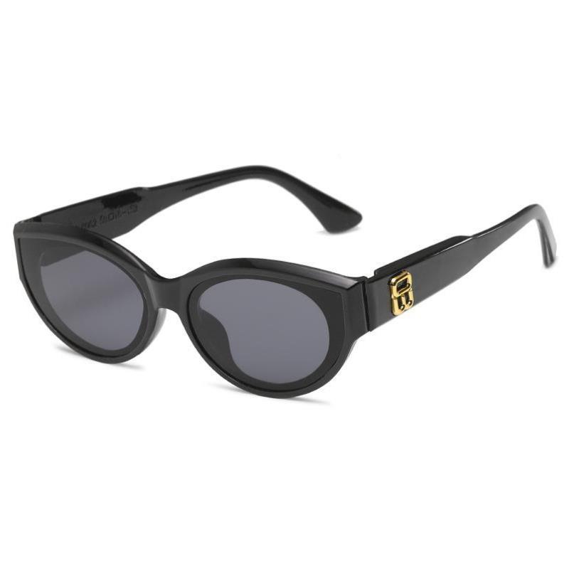 แว่นกันแดดทรงรีแคทอายสีดำสำหรับผู้หญิง 2025 แว่นกันแดดป้องกันรังสีอัลตราไวโอเลตสไตล์ใหม่ระดับไฮเอนด์ทำให้ใบหน้าของคุณดูเ - รูปที่ 6