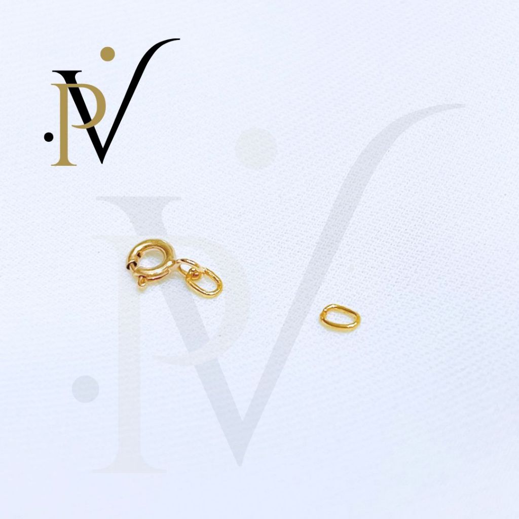 ตะขอ ห่วง ทองคำแท้ PV สร้อยคอ ทองแท้ 9k Italy (37.5%) มีใบรับประกันจากทางร้าน