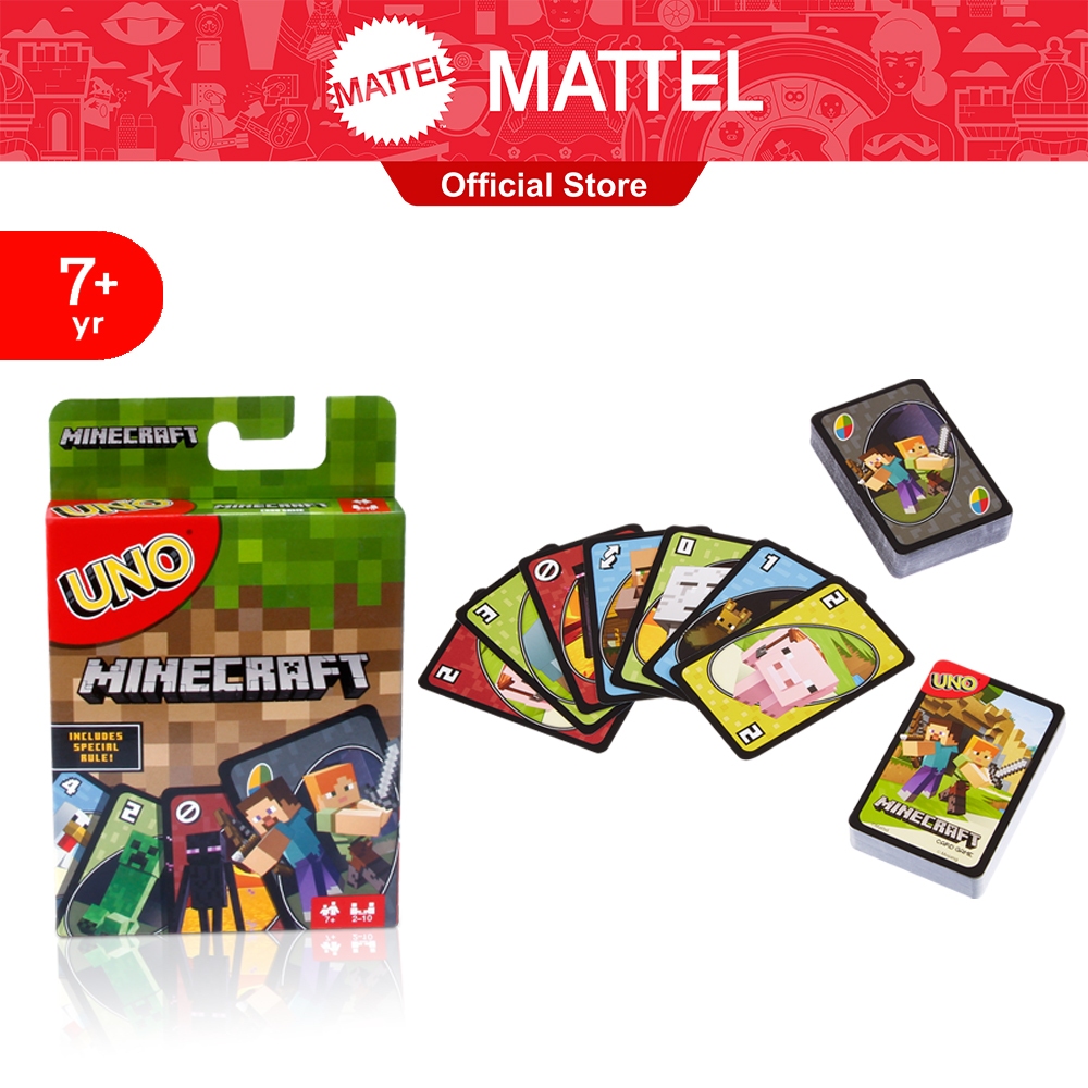 UNO Minecraft Card Game เกมการ์ด มายคราฟต์ FPD61 CH
