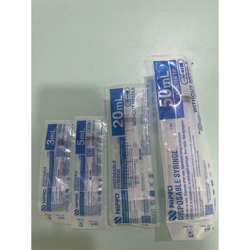 NIPRO SYRING 3/5/20/50 ml