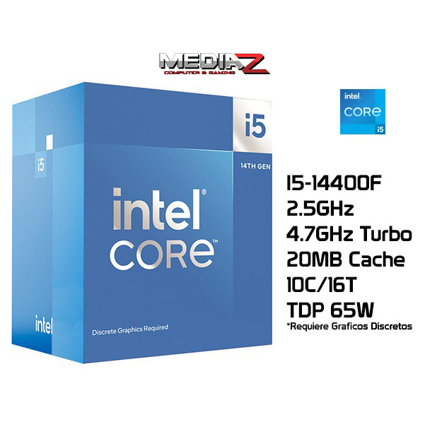 ส่งด่วน+โค้ดลด1000 Intel Core i5-14400F สินค้าใหม่ ประกันศูนย์ไทย 4.70GHz CPU Gen14 LGA 1700