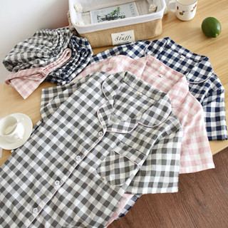 พร้อมส่ง🇹🇭ชุดนอนผ้าฝ้ายออเเกนิค ใส่สบายยิ่งซักยิ่งนิ่ม Mw003