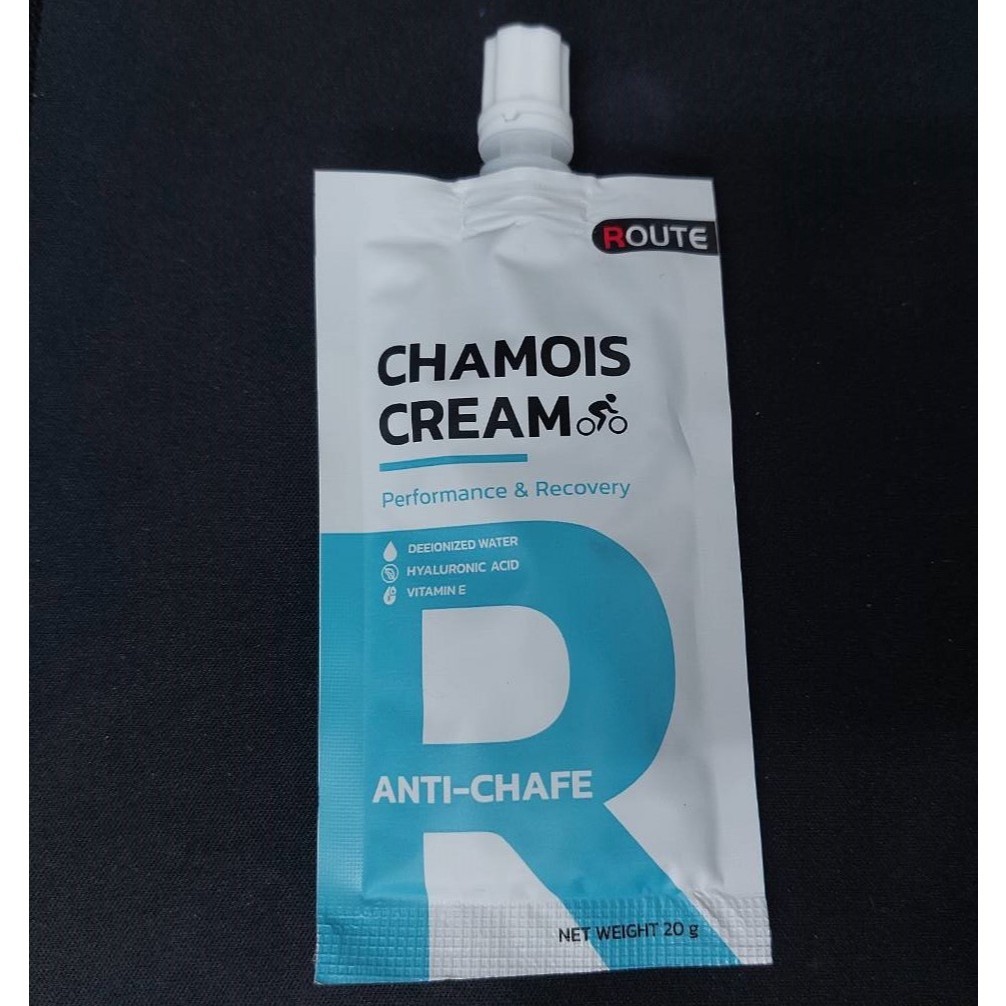 ROUTE CHAMOIS CREAM ANTI-CHAFE 20g ครีมชามัวร์สำหรับนักปั่นและวิ่ง ครีมลดการเสียดสีและการระคายเคือง แบบซองพกพาง่าย - รูปที่ 3