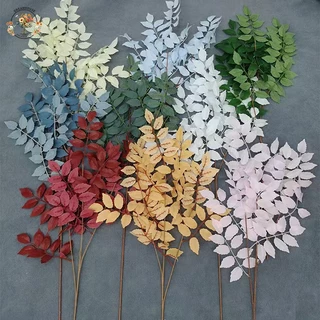 ใบไม้จําลอง พืชประดิษฐ์ สีเขียว ดอกไม้ประดิษฐ์ ยูคาลิปตัส ใบไม้สีเขียว สําหรับตกแต่งบ้าน งานแต่งงาน ปาร์ตี้