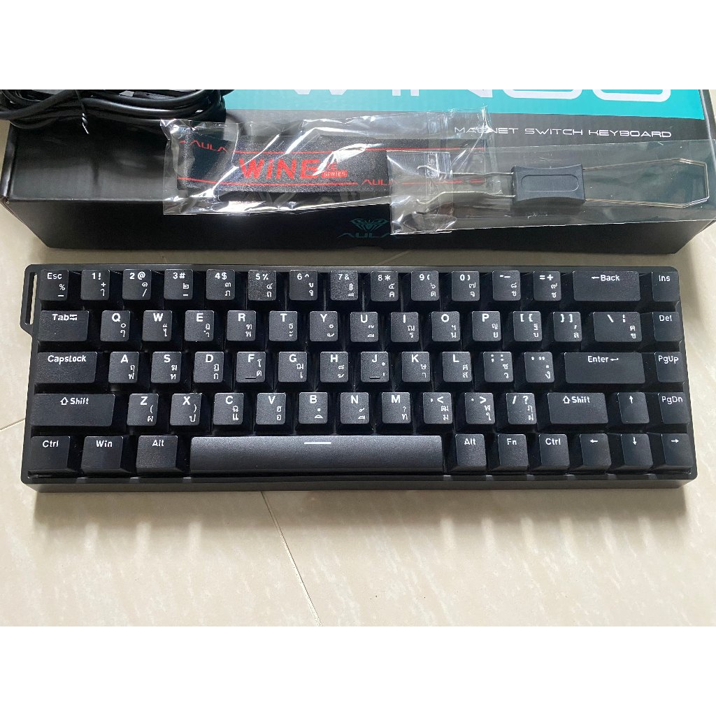 คีย์บอร์ด Aula Win68HE RGB - Rapid Trigger Keyboard Magnetic Switch คีย์ไทย (มือสอง) สภาพใหม่มาก