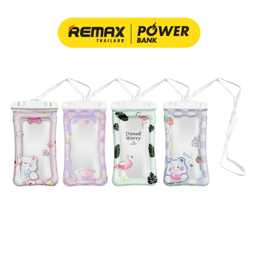 Waterproof Bag ซองกันน้ำ สำหรับโทรศัพท์มือถือ ทัชสกรีนได้ ลายน่ารัก กันน้ำ มีตัวล็อค ป้องกันน้ำเข้า สินค้า