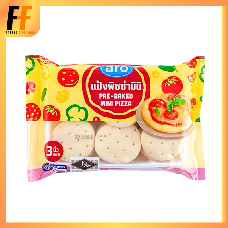 แป้งพิซซ่ามินิ 3 นิ้ว ตราเอโร่ 24 ชิ้น | PRE-BAKED MINI PIZZA