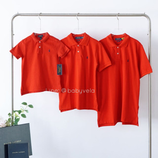 🏇 พร้อมส่ง 🏇 Polo Ralph Lauren Cotton Mesh Polo Shirt (Red) …