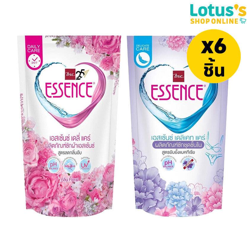 [ทั้งหมด 6 ชิ้น] เอสเซ้นซ์ น้ำยาซักผ้า รีฟิล ขนาด 400 มล. ESSENCE LIQUID DETERGENT REFILL 400 ML.