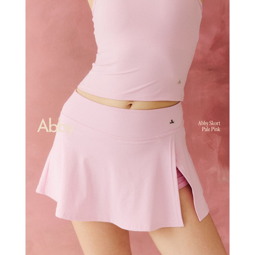 when.we.stretch - Abby Skort พร้อมส่ง (กระโปรงมีกางเกงด้านใน)