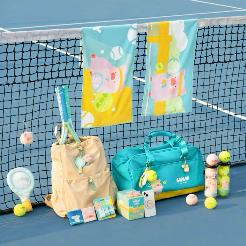 พร้อมส่ง🌤️LuLu The Piggy หมูลูลู่ เทนนิส Tennis Collection กระเป๋า ตุ๊กตาห้อยกระเป๋า ผ้าเช็ดเหงื่อ ลูกเทนนิส 89000