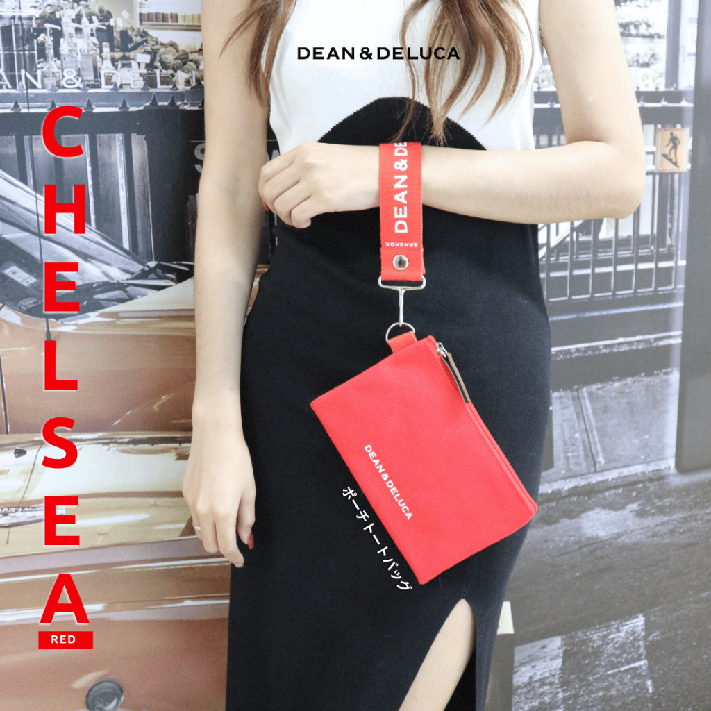 D&D BANGKOK CHELSEA POUCH RED TOTE BAG