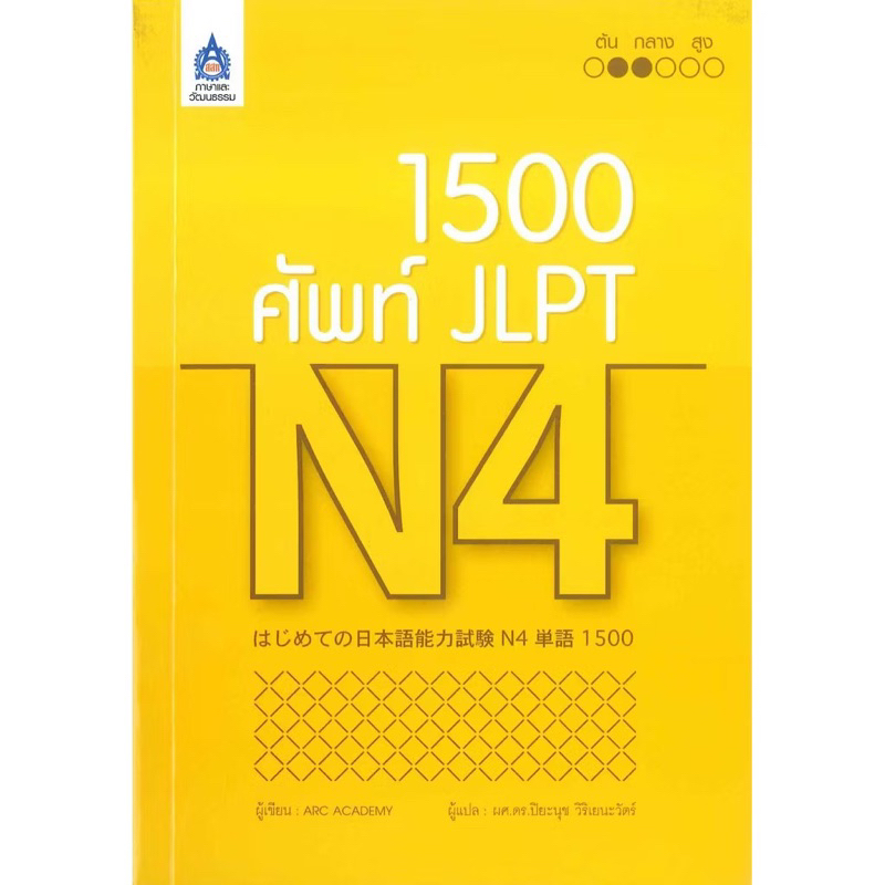 [มือ1]1500 ศัพท์JLPT ระดับ N4 หนังสือเรียนภาษาญี่ปุ่น คำศัพท์ภาษาญี่ปุ่น
