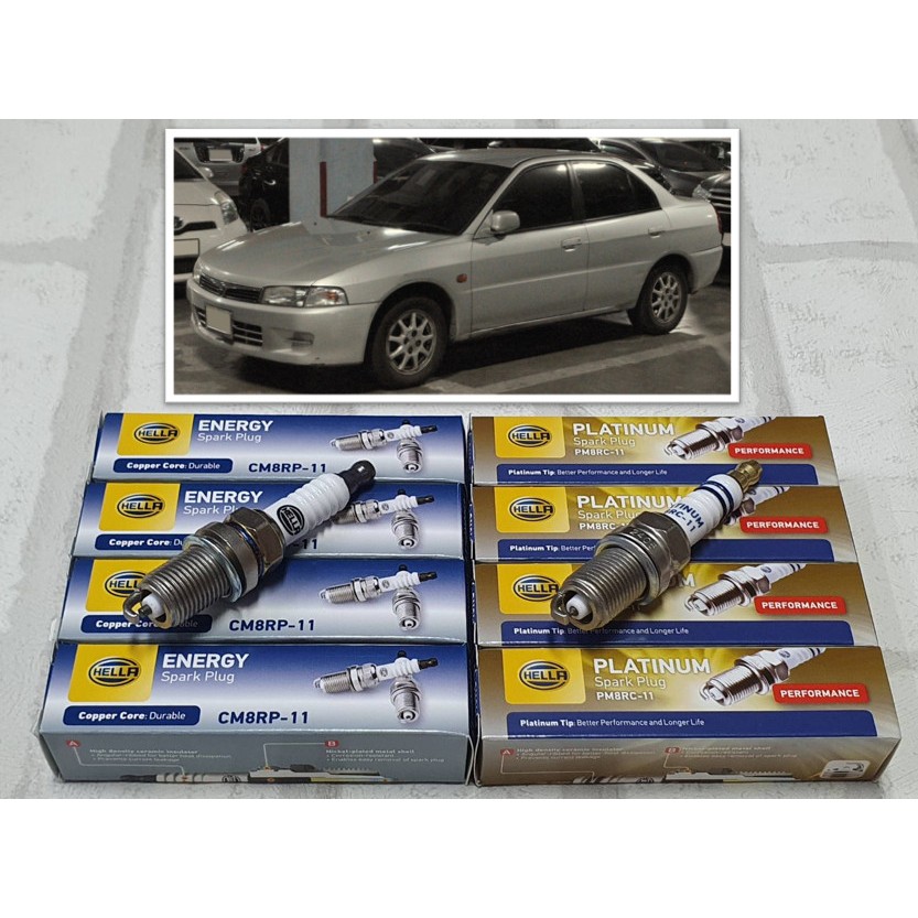 หัวเทียน Mitsubishi Lancer CK โฉมท้ายเบนซ์ ( 1996 - 2003 ) : Hella CM8RP-11 / PM8RC-11