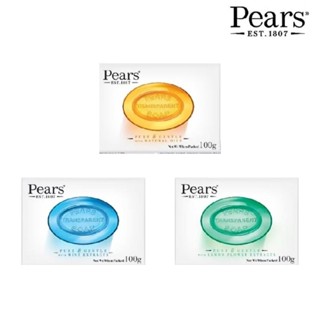 Pears สบู่ก้อน 100 กรัม แพร์ Soap Bar (สบู่ สบู่อาบน้ำ)