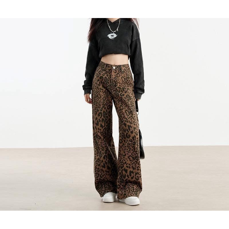 กางเกงลายเสือ y2k สุดฮิต size XL เอว 30-31 CM