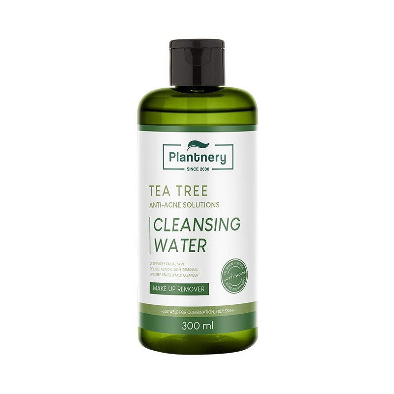 east Plantery tea tree cleansing water 300ml. ลดสิว คุมมัน คลีนซิ่ง ลดสิวอักเสบ