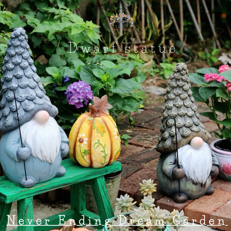 🌿✨ Dwarf Statue รูปปั้นคนแคระตกแต่งสวน ✨🌿  เพิ่มเสน่ห์ให้สวนของคุณดูมีชีวิตชีวา เหมือนหลุดออกมาจากนิทานแฟนตาซี 🧙‍♂️🏡