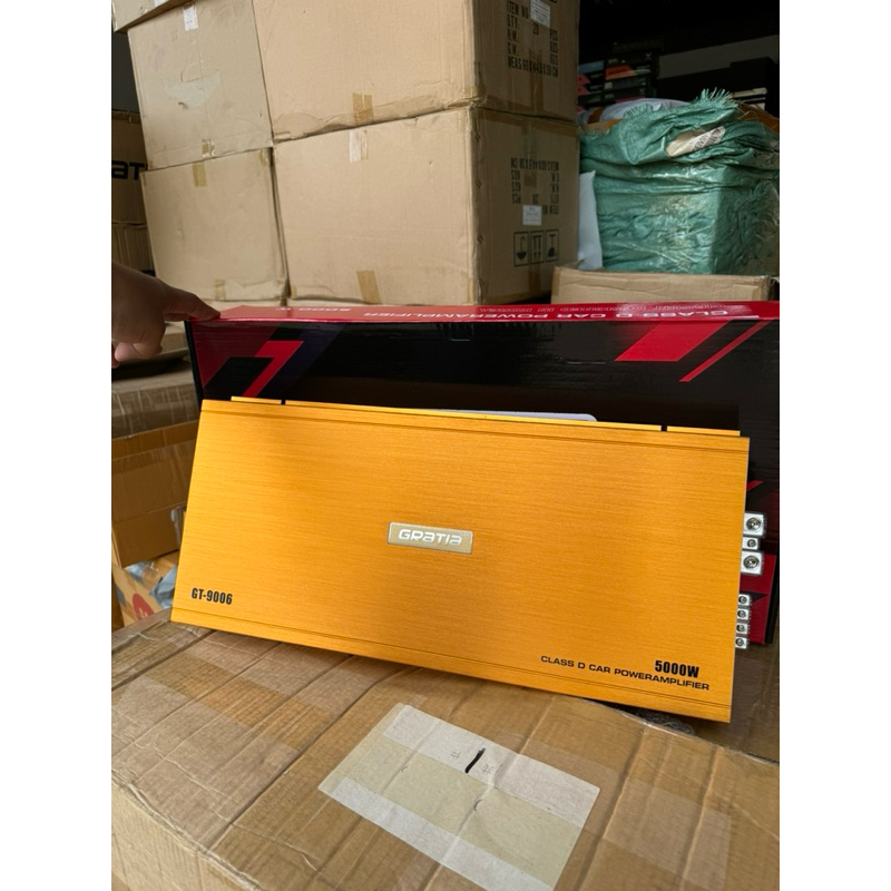 (ส่งด่วน)แอมป์เกาหลีGRATIAเพาเวอร์อมป์Class D มัดไฟ6แกน รุ่น GT-9006 5000w ขับ 12"-15"