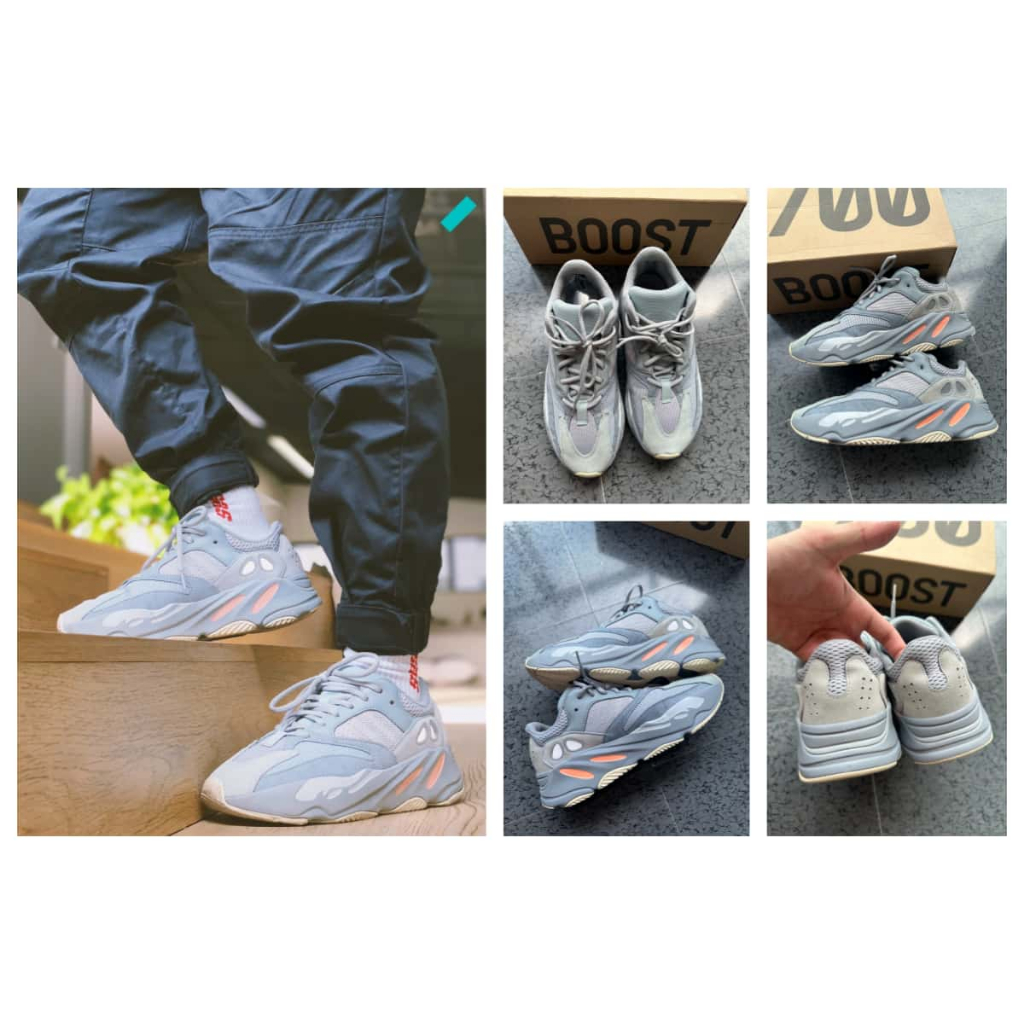 ยูนิเซ็กส์ ADIDAS ORIGINALS YEEZY BOOST 700 รองเท้าคุณพ่อแบบลำลองที่ทนทานต่อแรงกระแทกและแฟชั่น ทรงเตี้ย EG7597