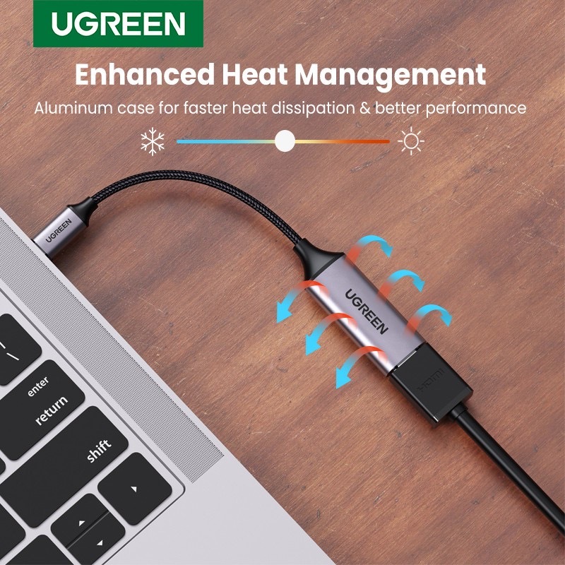 Ugreen 70444 สายแปลง USB Type-C to HDMI 2.0 Adapter รองรับวิดีโอ 4K / 60Hz For Laptop and Smartphone - รูปที่ 5
