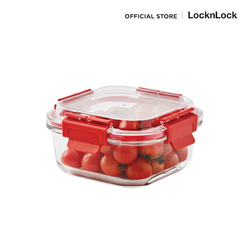LocknLock กล่องถนอมอาหารแบบใส Tritan Dome Glass Container ความจุ 800 ml. รุ่น LLG242