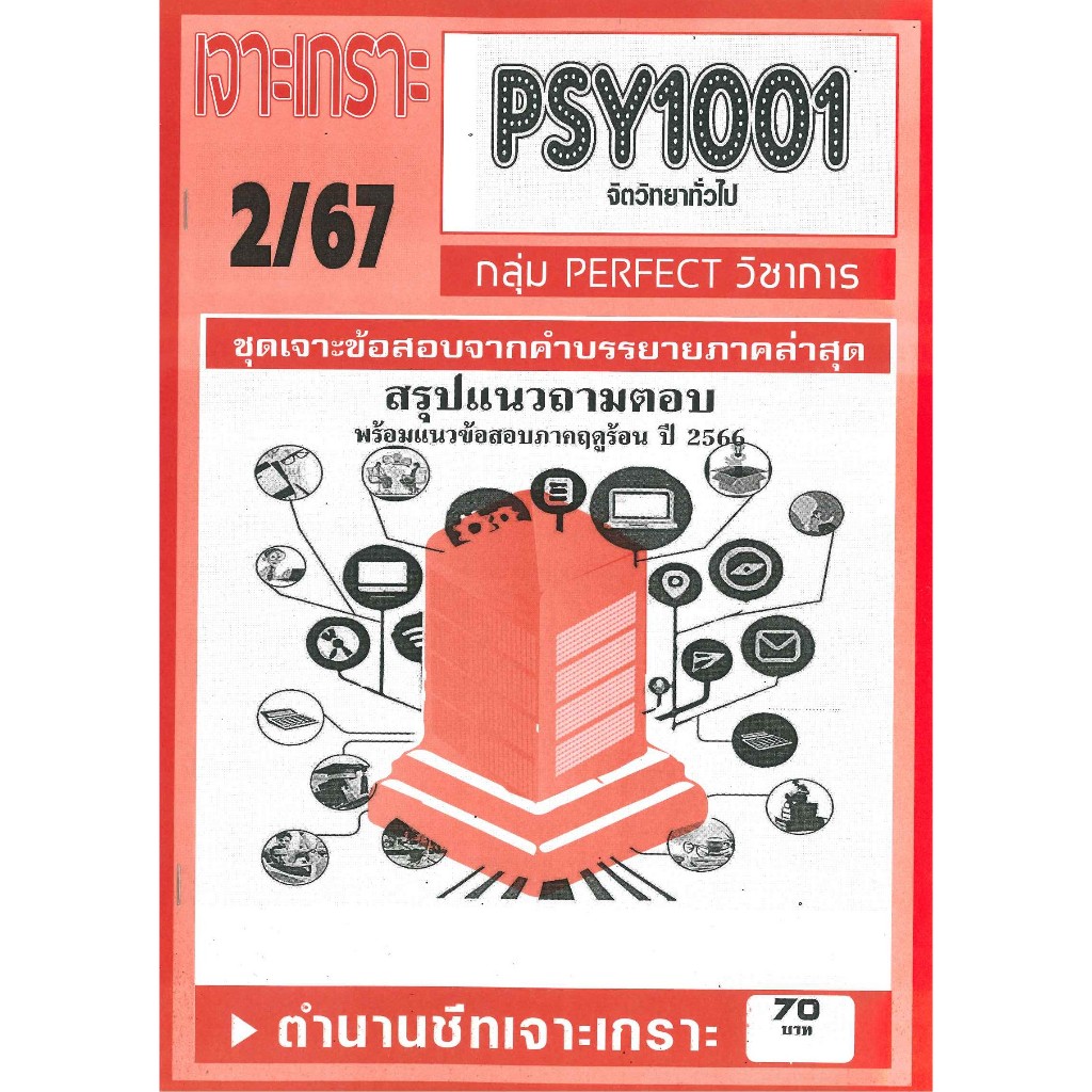 เจาะเกราะ PSY1001 / PC1003 จิตวิทยาทั่วไป (2/67)