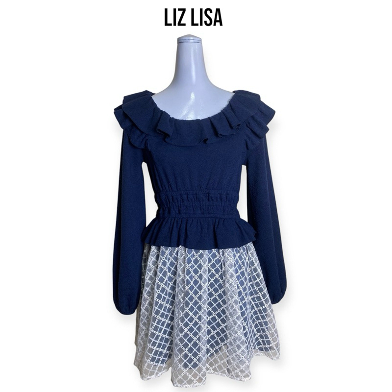 Liz Lisa เดรสแขนยาวสีน้ำเงิน