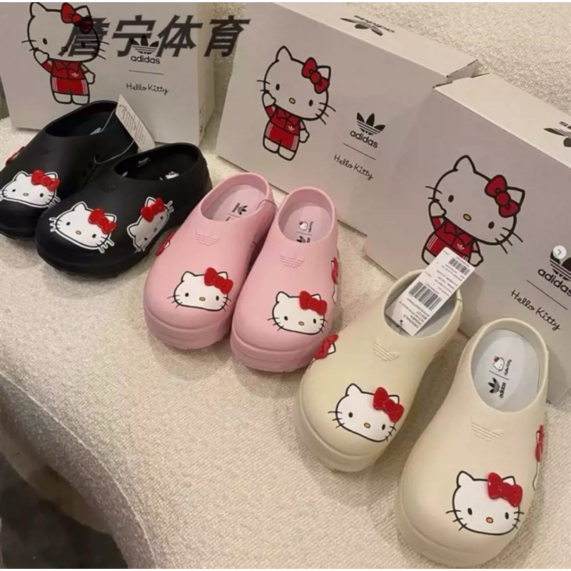รองเท้าเสริมส้น 𝑨𝒅𝒊𝒅𝒂𝒔 𝒙 𝑲𝒊𝒕𝒕𝒚 งานคอลนี้น่ารักมาก รองเท้าเสริมส้นAdidas x Kitty สวยทุกมีจ้าสาวสาว!!!