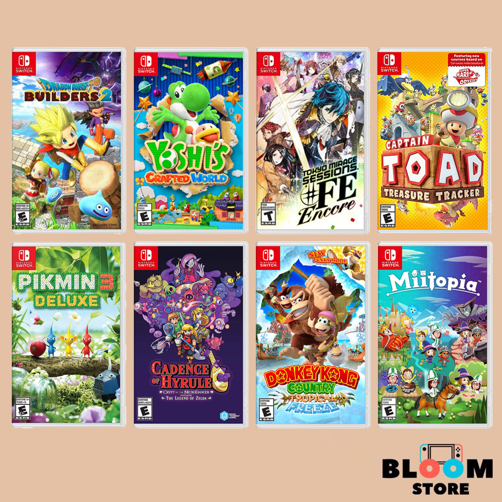 [มือ1] เกมลดราคา Donkey Kong / Pikmin 3 / DRAGON QUEST BUILDERS 2 / Yoshi’s Crafted / Cadence of Hyrule / Tokyo Mirage