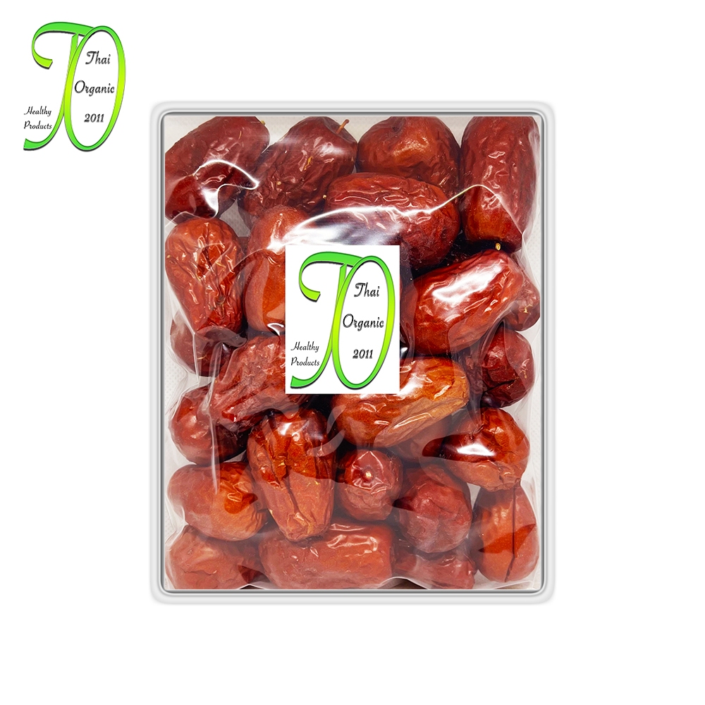 พุทราแห้ง 1 กก. พุทราจีนอบแห้งเม็ดใหญ่ Dried Chinese Jujube Grade AAAA+ Large Grains  พุทราอบแห้ง