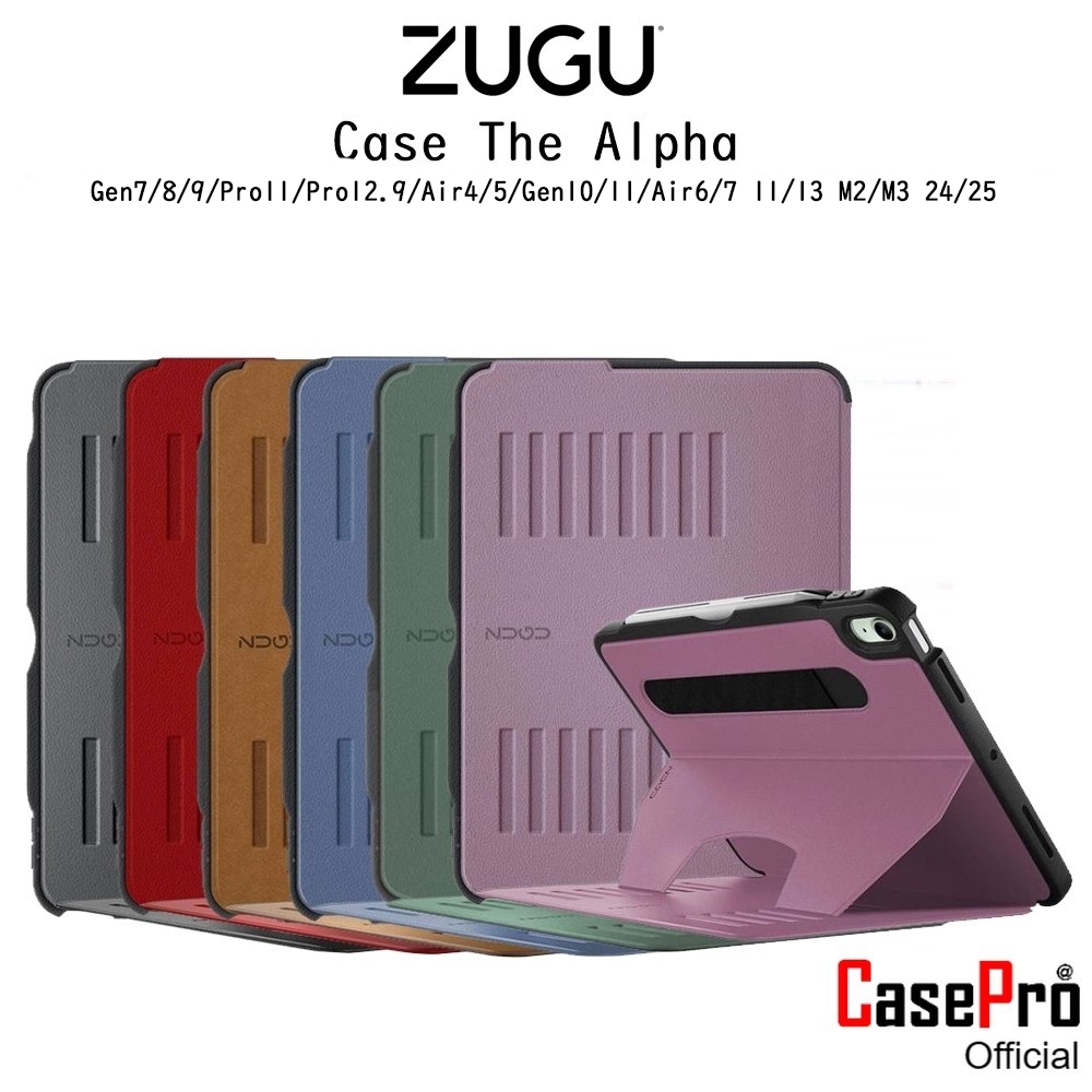 Zugu Case The Alpha เคสหนังกันกระแทกเกรดพรีเมี่ยม เคสสำหรับ iPadGen7/8/9/Pro11/Pro12.9/Air4/5/Gen10/