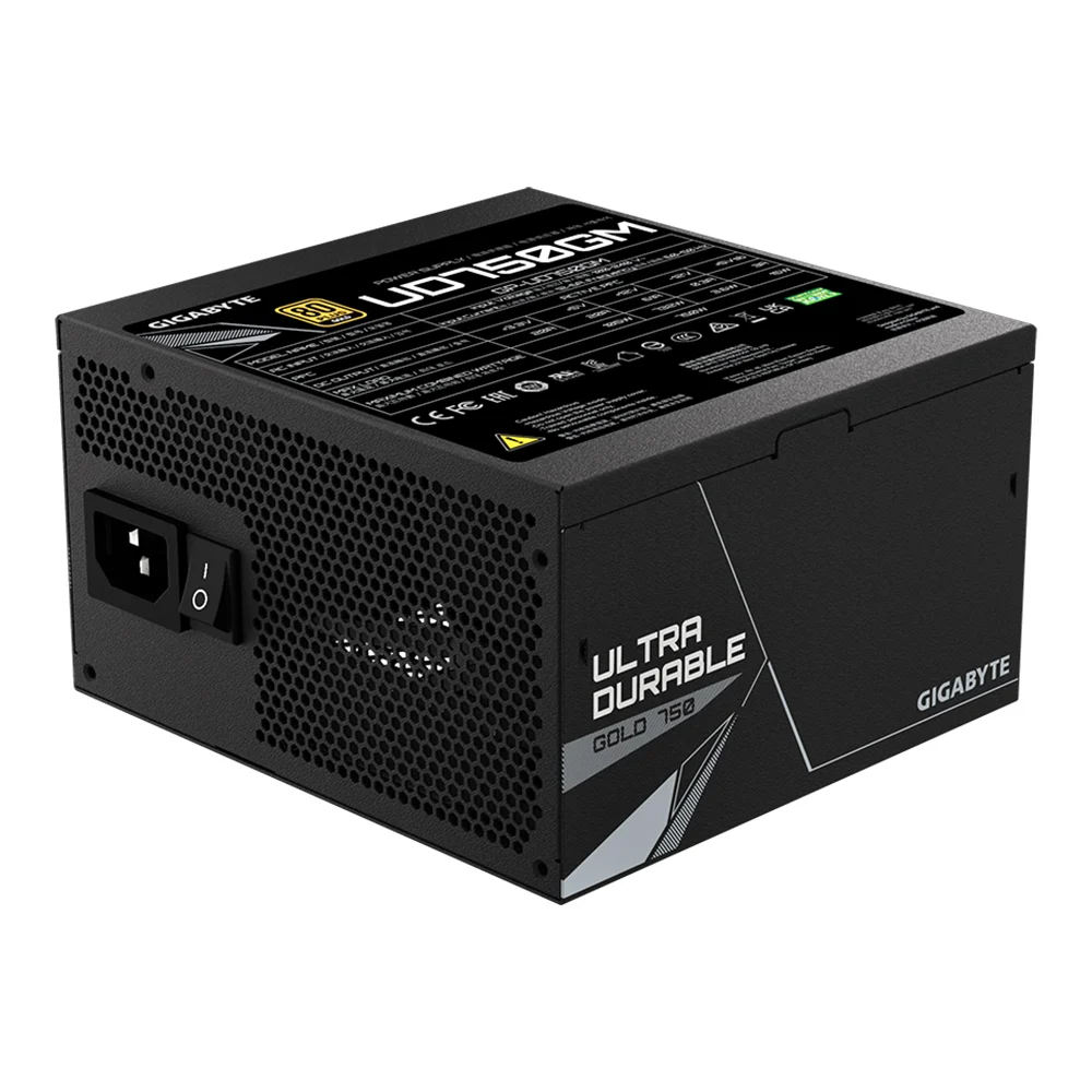 POWER SUPPLY (อุปกรณ์จ่ายไฟ) GIGABYTE UD750GM - 750W 80 PLUS GOLD (ATX)