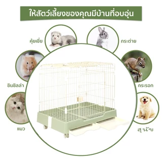 Pawblic🐶กรงสุนัข กรงสุนัขขนาดใหญ่ กรงสัตว์เลี้ยง คอกกั้นสัตว์เลี้ยง งานพรีเมี่ยม มีล้อเลื้อ กรงกระต่าย กรงกระต่ายขนาดใหญ