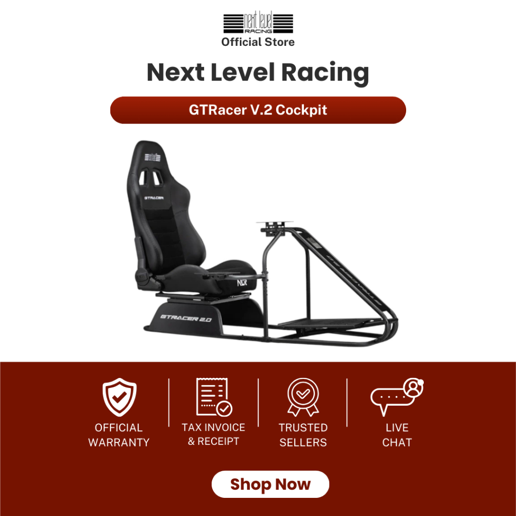 (รุ่นอัปเกรด) Next Level Racing GTRacer V.2 Cockpit (รับประกันศูนย์ไทย 1 ปี)