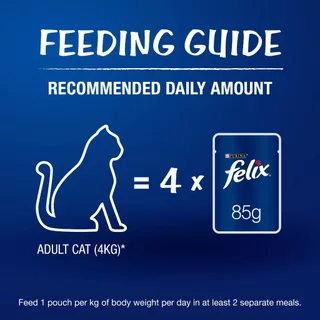 [ยกกล่อง 12ซอง X 85g] Purina Felix Pouch - อาหารเปียกแมว เฟลิกซ์